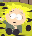 Tweek mit einem ängstlichen Gesicht.