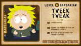 Tweek's character card for South Park: The Stick of Truth.