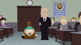 Chief Joe and Cartman walking through the NSA's main office.