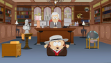 Cartman in the dean's office