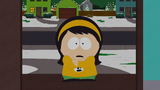 Shivering at Kyle Broflovski.