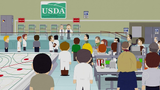 Mitch's cameo on the left as a USDA worker in "Gluten Free Ebola".