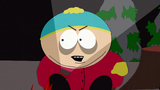 Cartman telling a scary story in "Volcano".