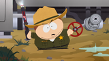 Cartman throwing his Stun Baton into water