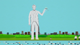 Abraham Lincoln (as a statue) in "Super Best Friends"