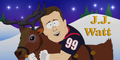 J.J. Watt in the Washington Redskins: Go Fuck Yourself Holiday Special promo.