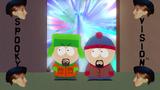 Evil Stan and Evil Kyle enter South Park from their parallel world