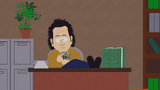 Rob Schneider counting his money in a movie role.