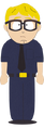 Blond Haired Security Guard