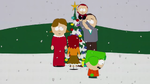 The family decorating a tree in "Mr. Hankey, the Christmas Poo".