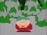 Cartman playing the harmonica while taking a dump outside in "Jakovasaurs".