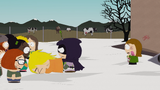 Mysterion beating up Jessica.