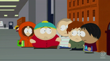 Cartman at Greeley Elementary trying to say Kenny is the poorest kid and not him.