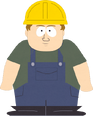 Logger with Blue Overalls