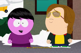 Nathan in a beta version of South Park: The Stick of Truth (the purple character model was supposed to be Mimsy).