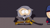 Cartman dressed as Robert E. Lee in the Civil War reenactment in "The Red Badge of Gayness".