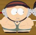 Cartman in his wrestling uniform, seen in "W.T.F.".