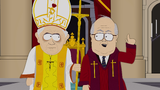 Bill Donohue explaining to the pope how his plan works