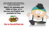 Eric Cartman on the German South Park Website.