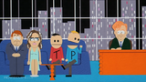 Brooke Shields on Late Night with Conan O'Brien in South Park: Bigger, Longer & Uncut.