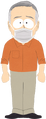 Man with Orange Shirt with mask