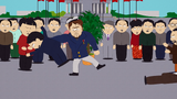 Russell Crowe punches a Chinese man.