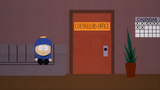 Craig vor Mr. Mackeys Büro in South Park: Der Film - grösser, länger, ungeschnitten.