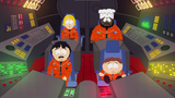 Linda as the engineer for Cartman's hippy drill crew in "Die Hippie, Die"