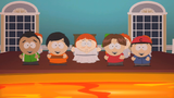 Boy with Orange Shirt dancing with other boys in "Ginger Kids".