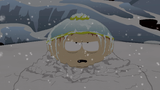 Cartman attempting to freeze himself, not having to wait longer for the Wii.