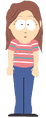 Teenager Girl with Striped Shirt