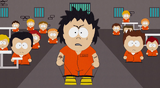 Romper Stomper meeting his new cellmate, Cartman.