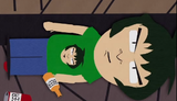 The 6th Grader Leader seen lying on the floor in Cartman's party in "Clubhouses"