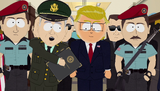 Revaur introducing President Garrison to the Pentagon in "Members Only".