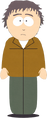 Man with Brown Coat and Green Pants