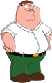 Artwork of Peter Griffin on Family Guy.