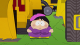 Cartman dressed up as Wendy in "Dances with Smurfs".