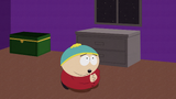 Cartman praying to Mel Gibson in "The Passion of the Jew".