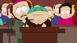 Cartman testifying against Stan's 'sexual harassment' in "Sexual Harassment Panda".