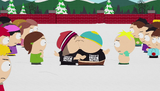 Cartman kissing Heidi in "Douche and a Danish".