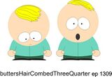 Butters’ cute little combed over hair required new character art.