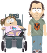 Father and Handicapped Daughter