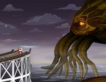 The Coon confronts the Great Old One Cthulhu in "Mysterion Rises"