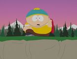 Cartman looking over a valley.