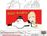 Art used while designing Iggy Azalea's "snowman" pose.