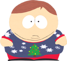 Cartman im Weihnachtspullover