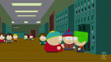 Cartman "beating Kyle to it" by ripping on himself for being poor first.