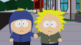 Tweek und Craig halten in "Tweek x Craig" Hände.